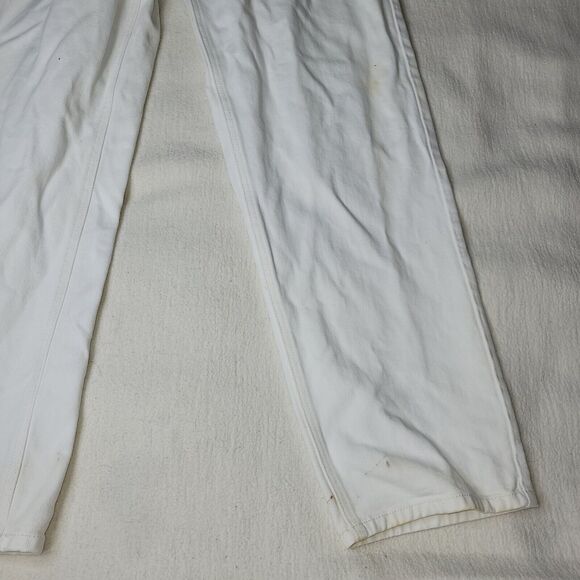 Vtg Calvin Klein Jeans Mens Size 34X30 White Denim Pants Preppy Retro Workwear - Picture 4 of 16